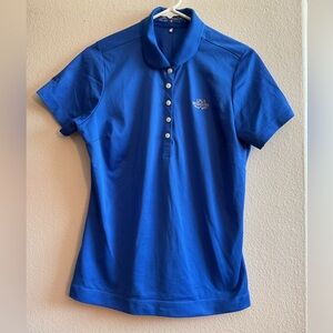 Nike LPGA International Women’s Golf Dri‎ Fit Blue Polo Shirt size Large